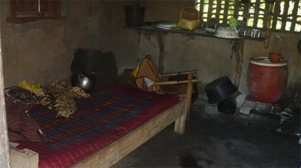 Room Darma had spent 2 years in bed in where he Made lived